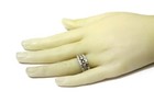 14k white gold 1.50ct semi mount diamond engagement ring 2 wedding bands 10.9g 6 — photo 7