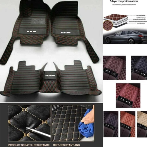 For Dodge RAM1500 Pickup Car Floor Mats Waterproof Carpets Cargo Custom Slips - Bild 33 von 40