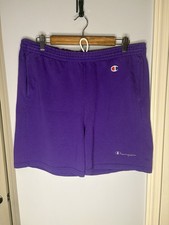Vintage 90s Champion Drawstring Shorts Purple Size L 36-38