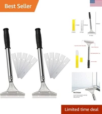 3 Pcs 4 Inch Razor Blade Scraper Tool Wallpaper Floor Tile Paint Removal Smoo...