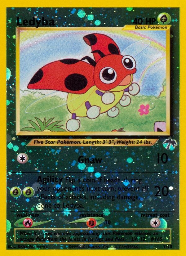 Pokemon Ledyba (7/18) Southern Islands NM REVERSE HOLO