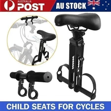 Front Mounted Child Bike Seat with Handrail Kids Seat Bicycle Detachable Armrest