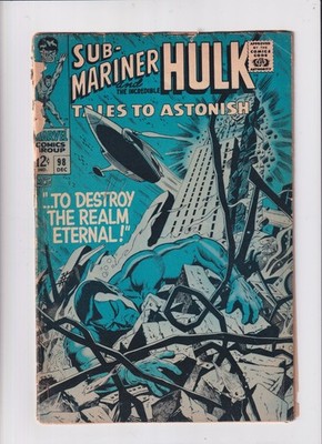 Tales to Astonish (1959) #  98 (2.0-GD) (1868160) Sub-Mariner, Hulk 1967