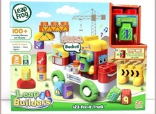 LeapFrog LeapBuilders 123 FIX-IT TRUCK 100 Phrases Sounds Blocks  Cubes NEW 
