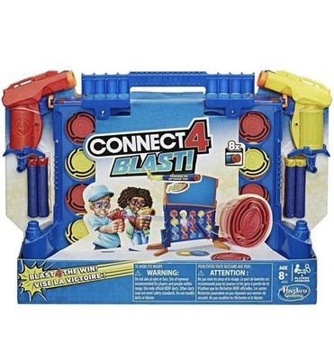 Hasbro Connect 4 Blast! Game Nerf Powered Blasters and Darts BRAND NEW 