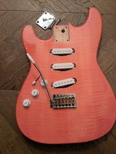 Laft Hand Fully Loaded And Wired Guitar Body With Neck Plate