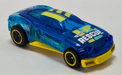 Hot Wheels 2021 Transparent Blue Rescue Lightning Bug 1:64 HCT45  Malaysia Loose