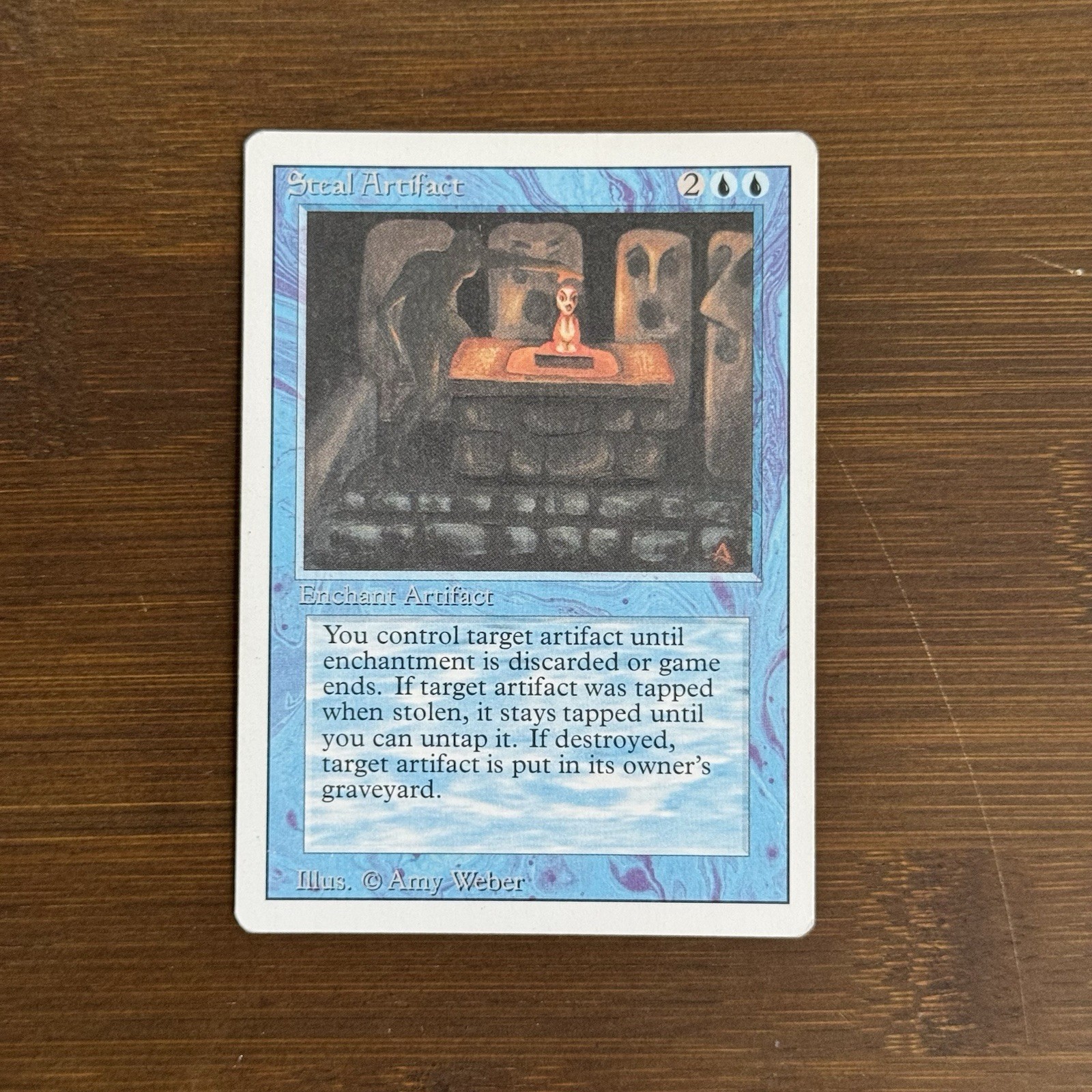 Steal Artifact LP/MP Revised Edition 1994 Magic the Gathering Card MTG TCG