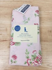 Pottery Barn Kids Ava Floral Crib Fitted Sheet 100 Cotton NOS Cottagecore
