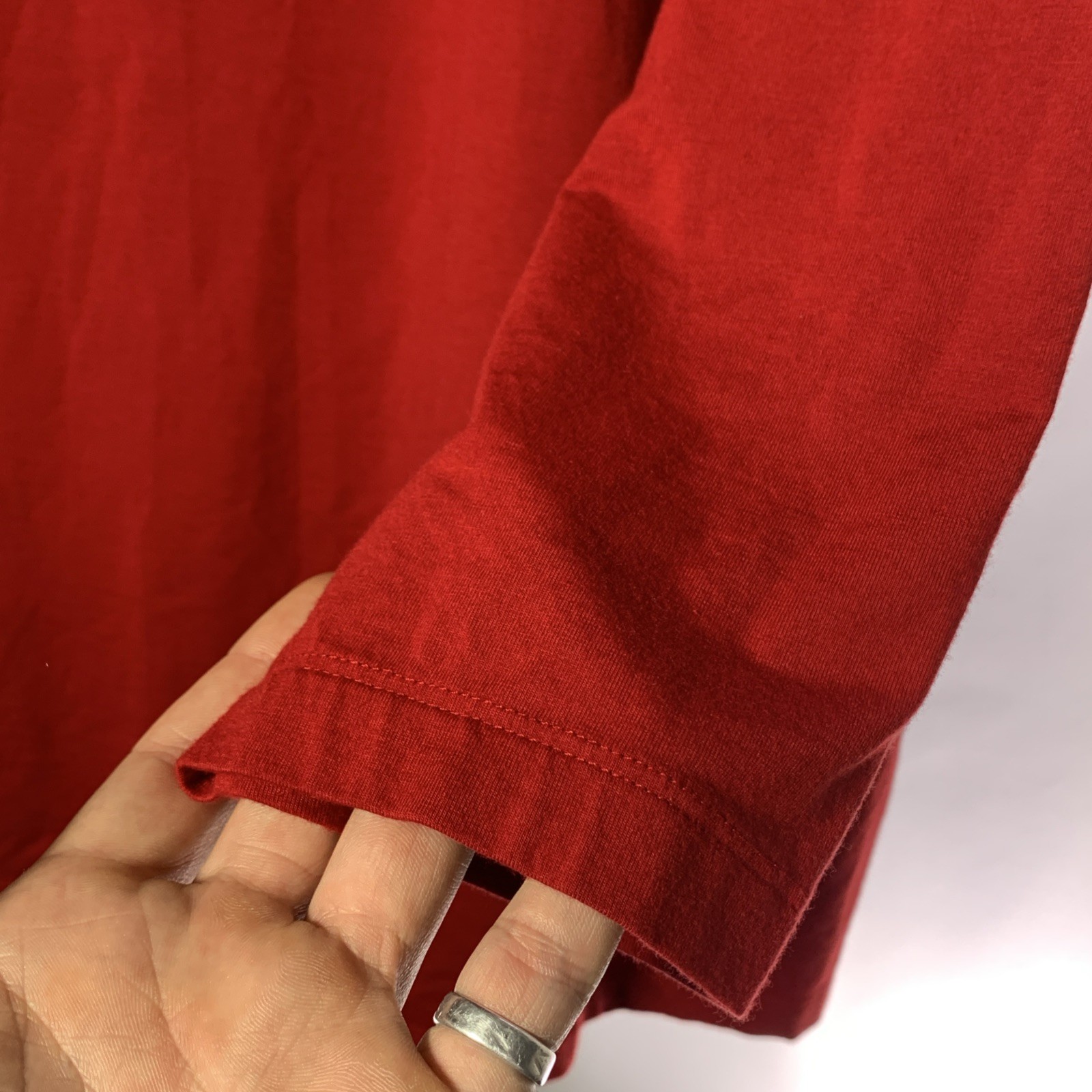 J Jill Top Womens 3X Plus Luxe Supima Everyday Turtleneck Tunic Red Minimalist