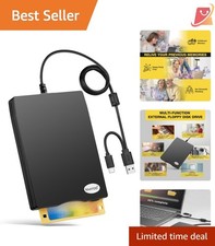 Floppy Disk Reader External 3.5 Inch USB 2.0 / C for Windows Laptops Desktops