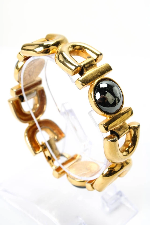 Ben Amun Womens Vintage Gold Tone Metallic Dome Chunky Bracelet 7.5" - Image 3 of 4