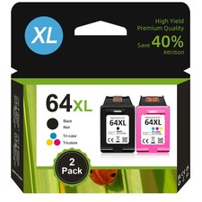 64 XL Ink Cartridge for HP 64 Ink ENVY 5542 6255 6258 7130 7132 7164 7830 7855