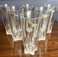 Royal Crystal Rock Italian Highball Cocktail Drinking Glass Gala Cut 6 Glasses