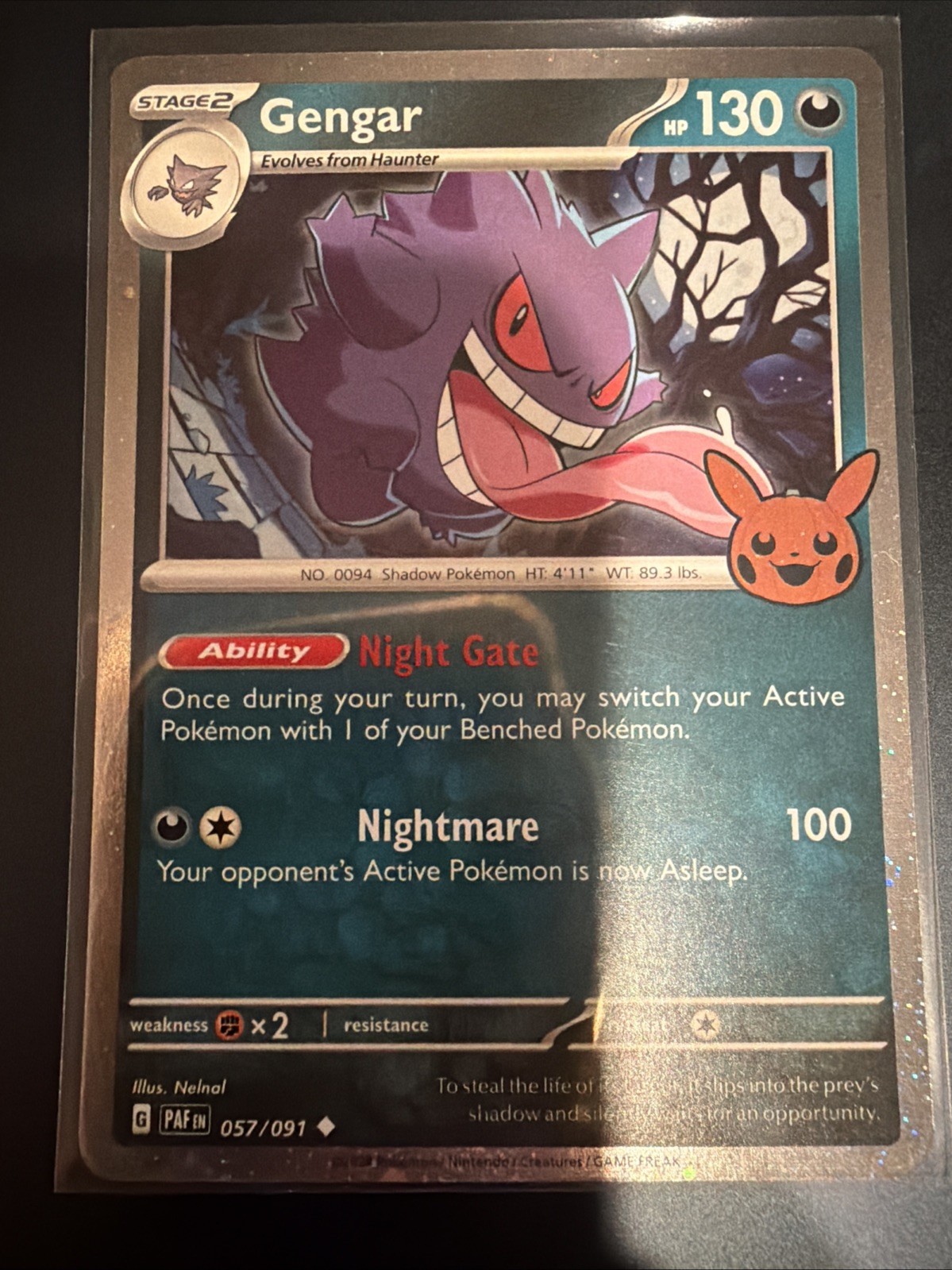 Pokemon Gengar #57/91 2024 Trick or Trade Halloween