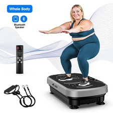 4D Vibration Plate Exercise Machine Glide Swing Massage Triple Motor Oscillation