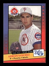 1992 The Midwest League Peoria Chiefs Adrian Sanchez BXCP30