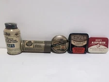 Vintage product tins - Medicine Products - Lot Of 5 Minis 