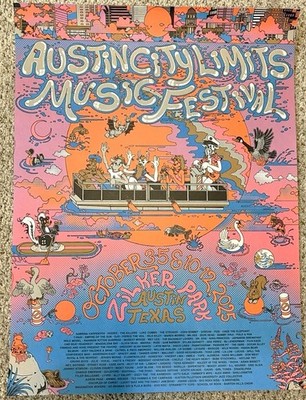 Austin City Limits ACL Music Festival 2025 Official Poster SOLD OUT NOT REPRODUC