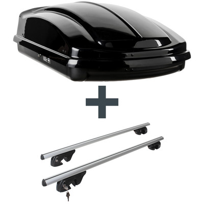 Dachbox LEVUP Space 330 + Dachträger Menabo für Chrysler Stow 'n' Go V Typ RT NP