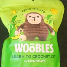 The Woobles Coco The Ape Learn to Crochet Kit Intermediate, Model 810155972059