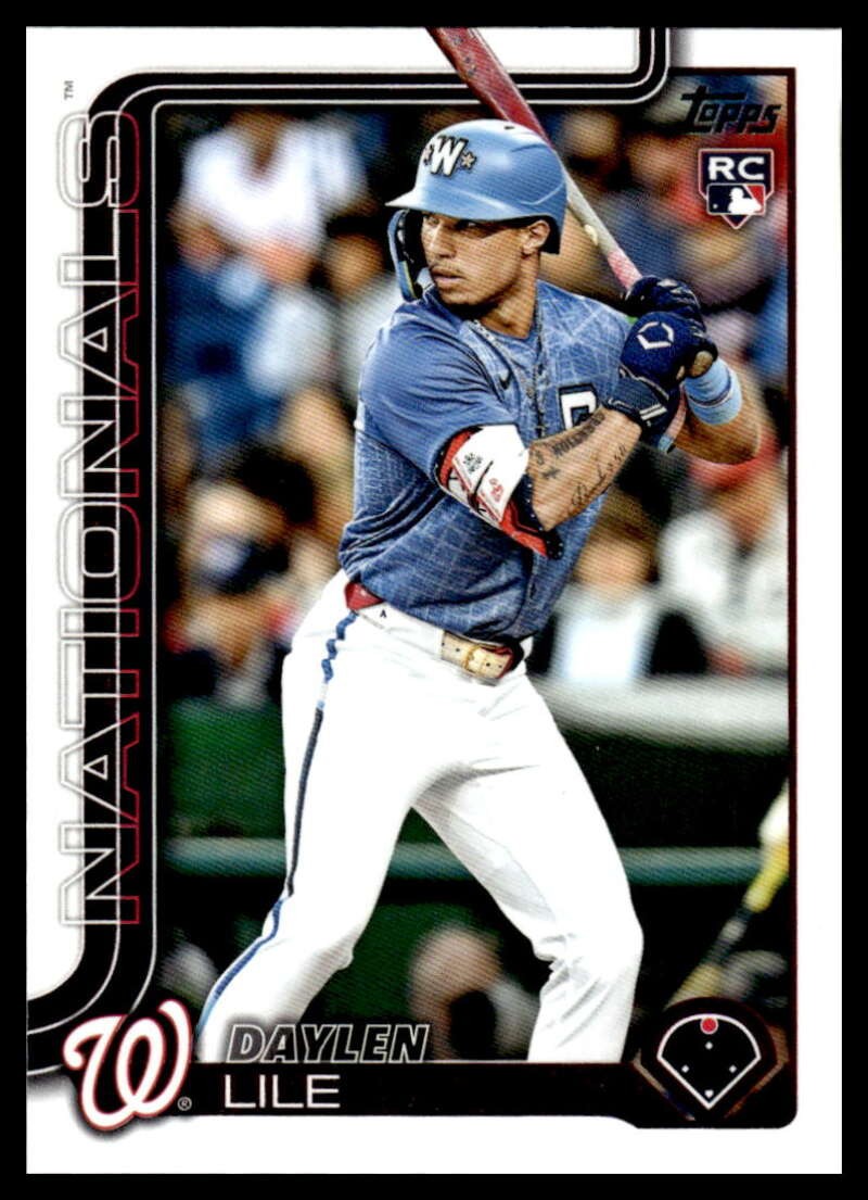 2025 Topps Update #US172 Daylen Lile Washington Nationals Rookie