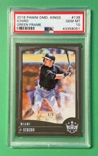 2018 PANINI DIAMOND KINGS ICHIRO GREEN FRAME 4/5 #138 PSA 10 GEM MINT MARLINS