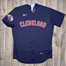 NWT Cleveland Guardians Nike Authentic Elite Stitched Navy Jersey Men 48 XL $330
