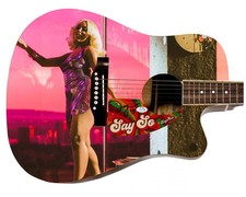 Doja Cat Say So Signed Custom Graphics Album Photo Guitar ACOA