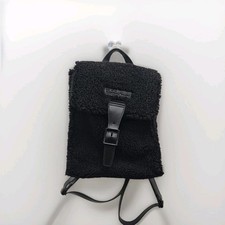 Zaino DR Martens Mini finto shearling nero borsa donna zaino misura 11"