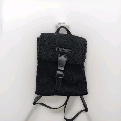 Dr. Martens Mini Faux Shearling Rucksack schwarz Damen Tasche Rucksack Größe 11''