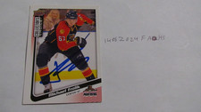 2009 2010 Upper Deck Michael Frolik signed  Hockey Card