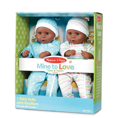 Melissa & Doug: Mine to Love Twins Tyler & Taylor Dolls