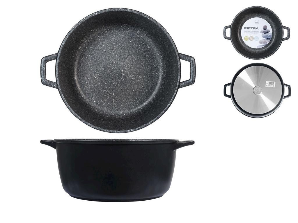 Casserole H&h High Non-Stick Stone 2 Handles CMS 32