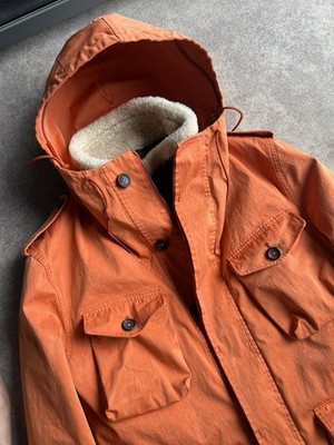 Rare Ten C Snow Smock Shearling Liner Jacket Parka OJJ Fabric Orange Size 56,~XL