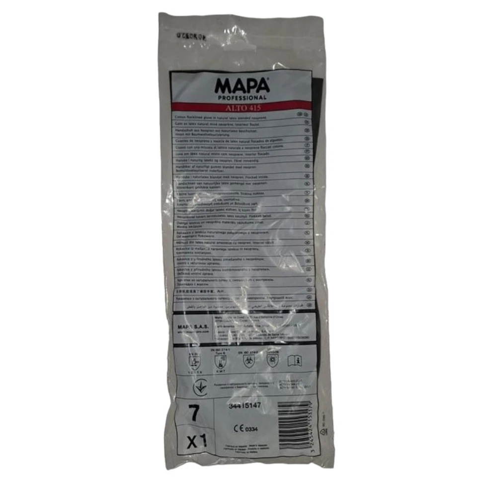 10 Paar Mapa MAPA Professional Alto 415 Chemikalienschutz-Handschuhe Gr. 7 - Bild 2 von 4