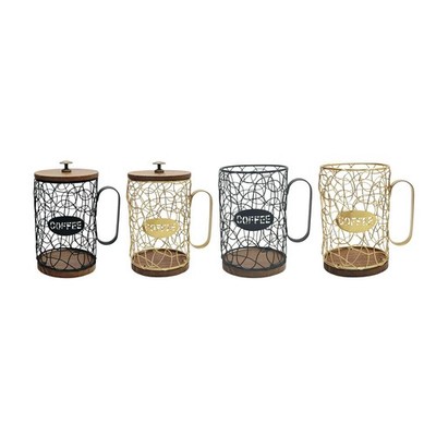 Coffee Pod Holder Wire Iron Coffee Pod Container for Countertop Cafe Kitchen
