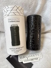 BrüMate Hopsulator Slim Can Cooler 12 oz  ~ ONYX LEOPARD ~ New in Box 🖤