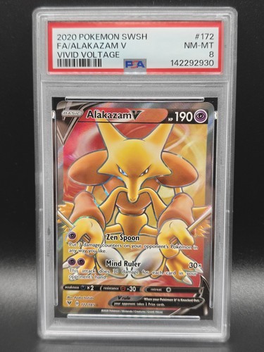 Alakazam V graded PSA 8 for sale on eBay