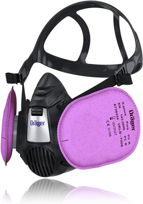 X-Plore 3500 Half-Face Respirator Mask + 2X P100 Particle Filters for Oil and So