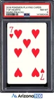 Pokemon 2016 Mario Pikachu 7 Of Hearts Playing Cards Japanese PSA 8