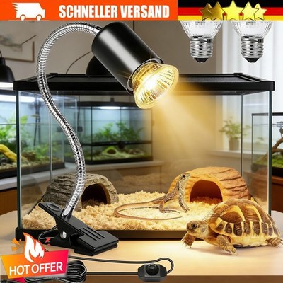 Schildkröten Wärmelampe Reptilien Terrarium Lampe UVA UVB 25+50W Heizlicht