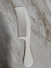 Vintage Goody Comb Hair Detangler Ivory White Unbreakable 6.5 Made In USA