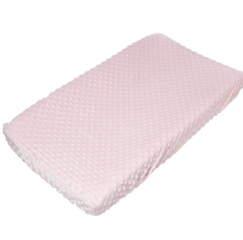 CARTER'S BABY GIRL PINK MINKY DOTS PLUSH TABLE CHANGING PAD COVER  32"x16" - Picture 1 of 4