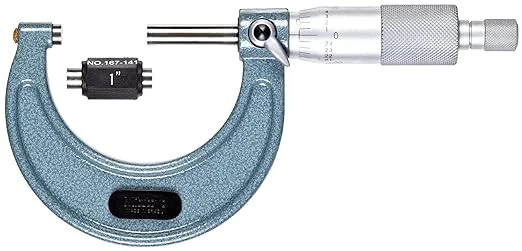 Mitutoyo 103-178 Outside Micrometer, Baked-enamel Finish, Ratchet Stop, 1-2" - Image 2 of 2