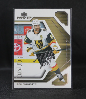 Max Pacioretty #58 Upper Deck MVP 2021-22 MVP Watch Silver Scripts Vegas