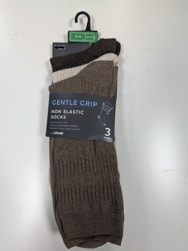 Mens 3 Pack Socks Gentle Grip - Non Elastic Top Socks Ex M&S RRP £14 - Picture 10 of 10