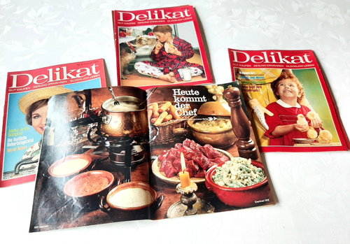 Delikat Original Set 1968 Werbemagazin 6 Objets de Collection Régime Publicité - Photo 3 sur 10