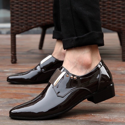 New Mens Shiny Dress Formal Suit Shoes 