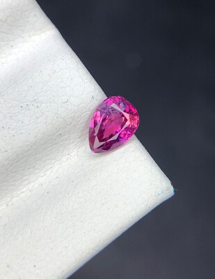 0.70 Ct Natural Ruby Purplish red Color Pear Shape gemstone From Afghanistan